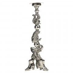 HOME DECO SILVER SHOE ANIMAL CANDLEHOLDER 60    - CANDLE HOLDERS